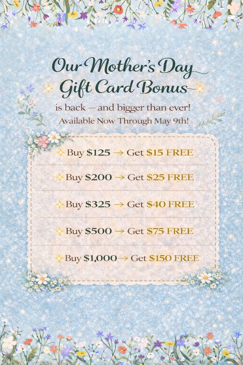 Mother's Day Special